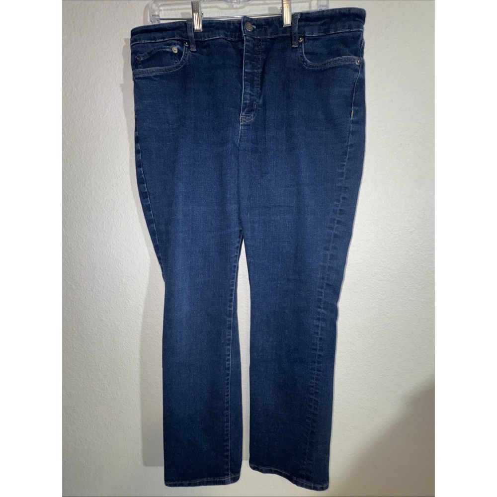 🐴 Lauren Ralph Lauren Women's Jeans Size 16 Mid Rise Comfort Stretch
